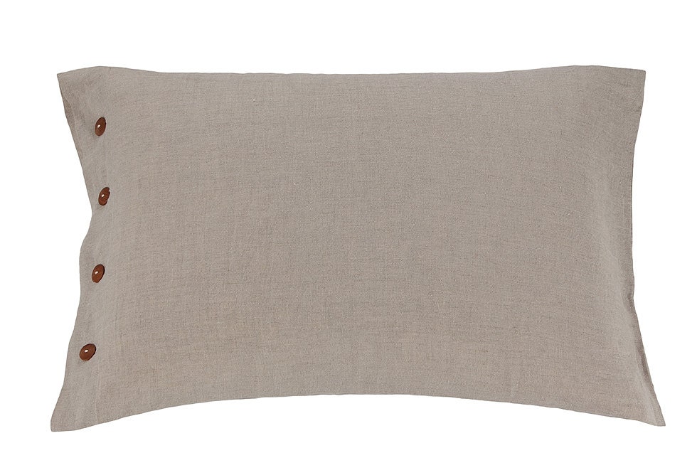 Linen Pillow shams Pillow shams natural Grey pillowshams