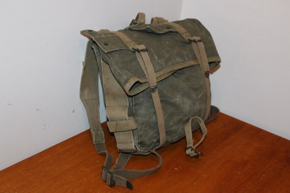Vintage US Marine Corps Haversack Backpack M1941 WWII