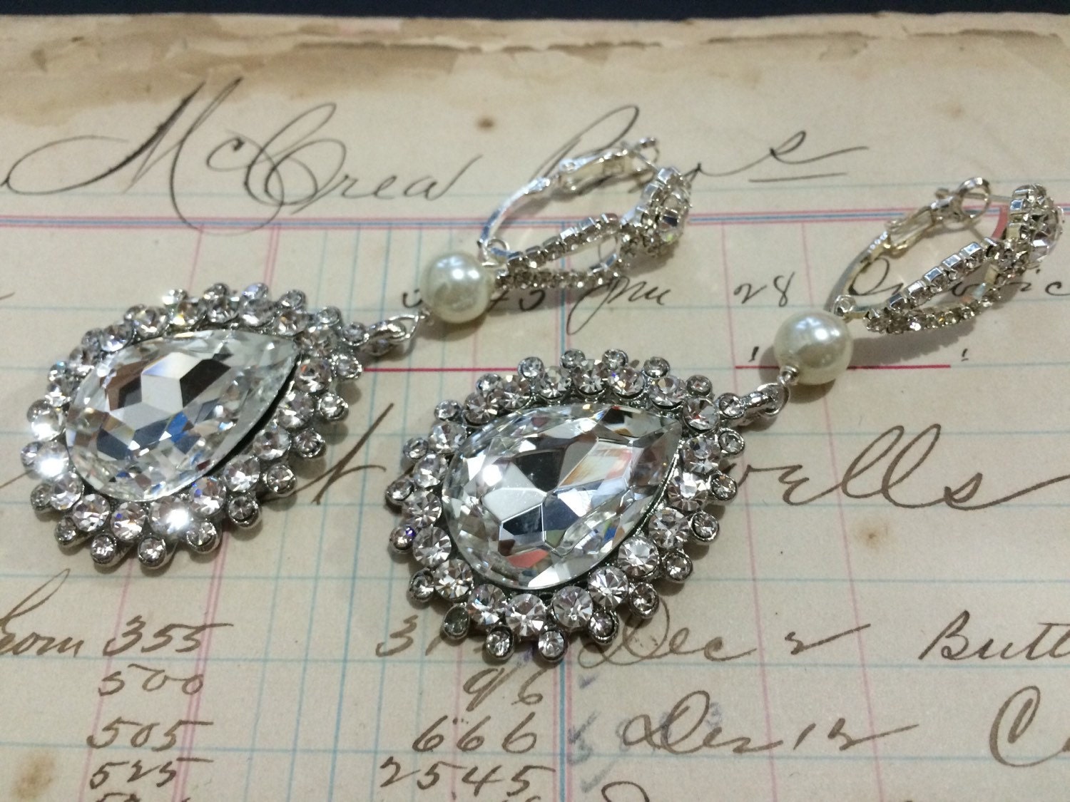 Chandelier earrings zirconia earrings sterling silver