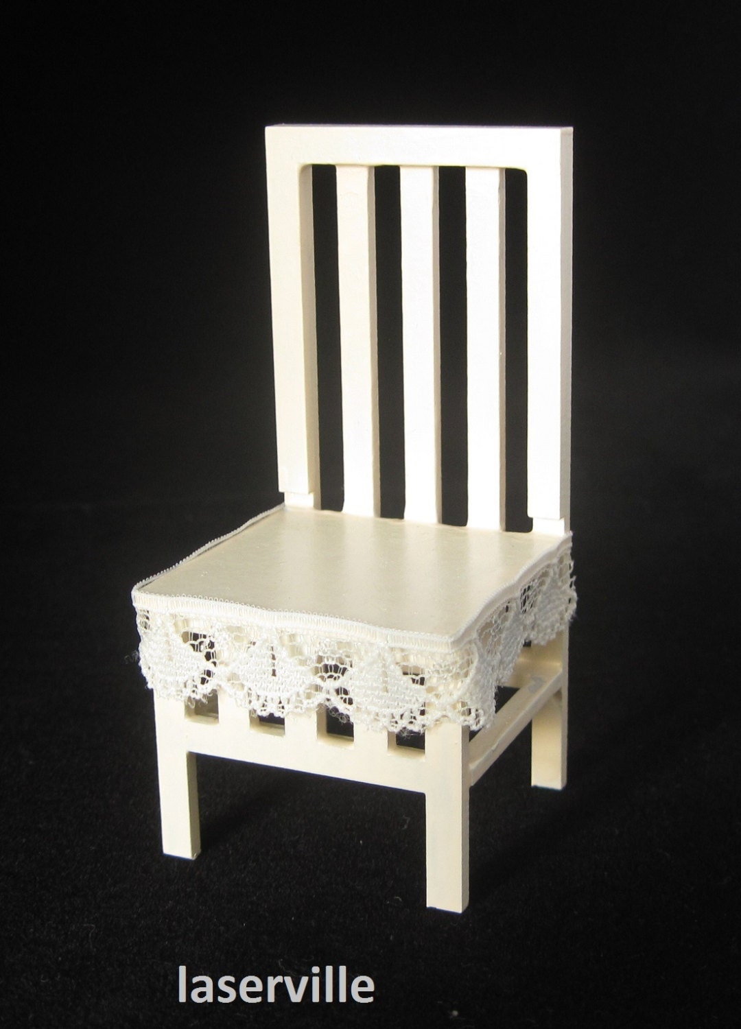 Dollshouse miniature cardboard kit chair by melissasminiwereld