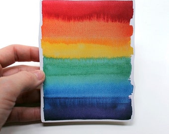 LGBT Flag, lgbt Pride, Gay Pride, Gay Art, lgbt Sticker, Bumper Sticker, Vinyl Sticker, Laptop sticker, Rainbow Flag, watercolor sticker