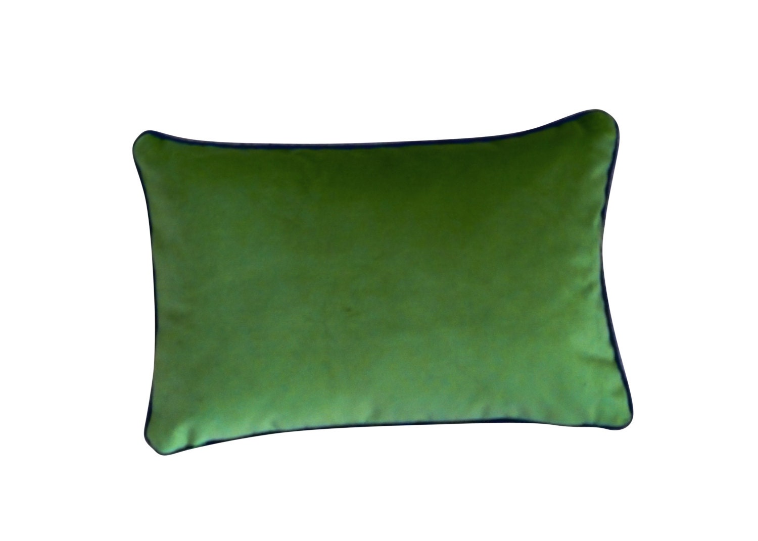 green lumbar pillow