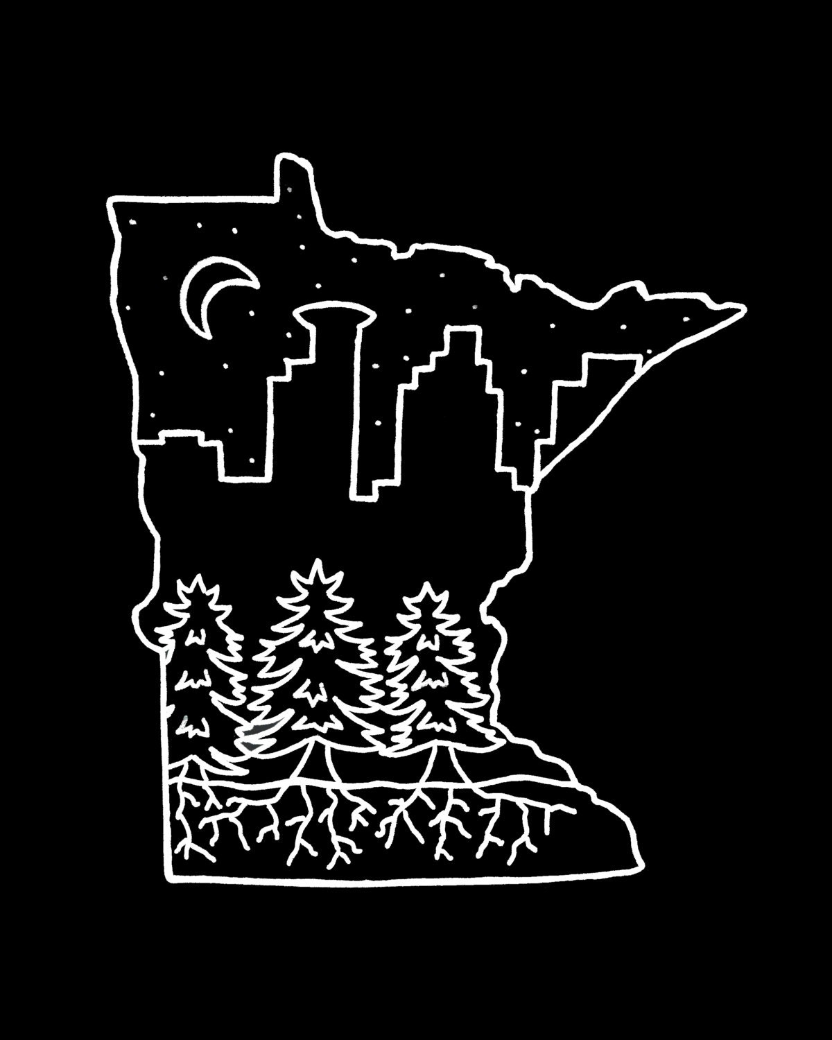Minnesota State Art Print