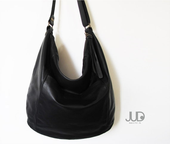 Leather bag Black leather bag hobo leather bag leather