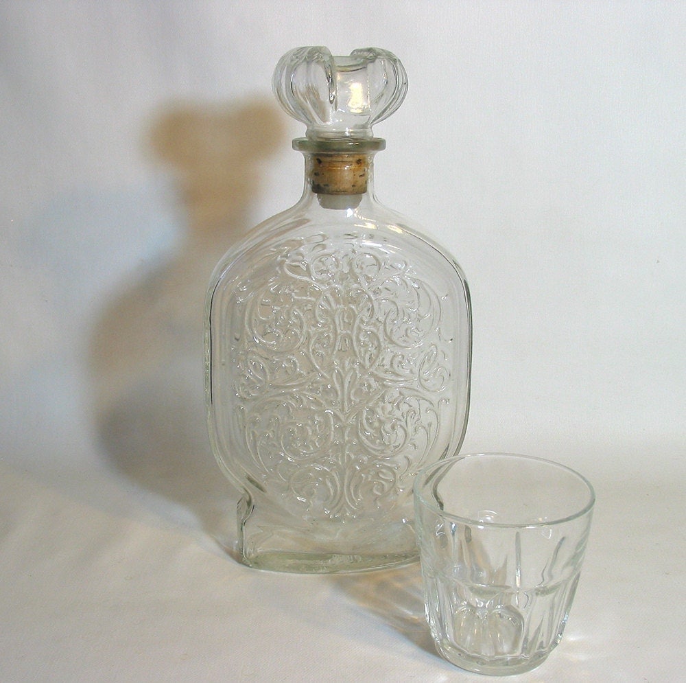 Vintage Schenley Whiskey Liquor Bottle Decanter by salvageology