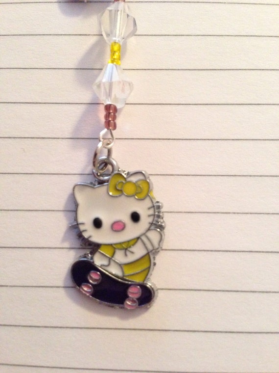 Hello Kitty Skateboard Vape Pen Charm/Zipper by DaleyCreations