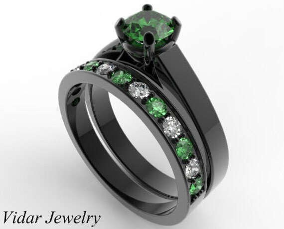emerald wedding ring setunique wedding ring setgreen emerald engagement ring set - Emerald Wedding Ring emerald wedding ring setunique wedding ring setgreen emerald engagement ring set - Emerald Wedding Ring