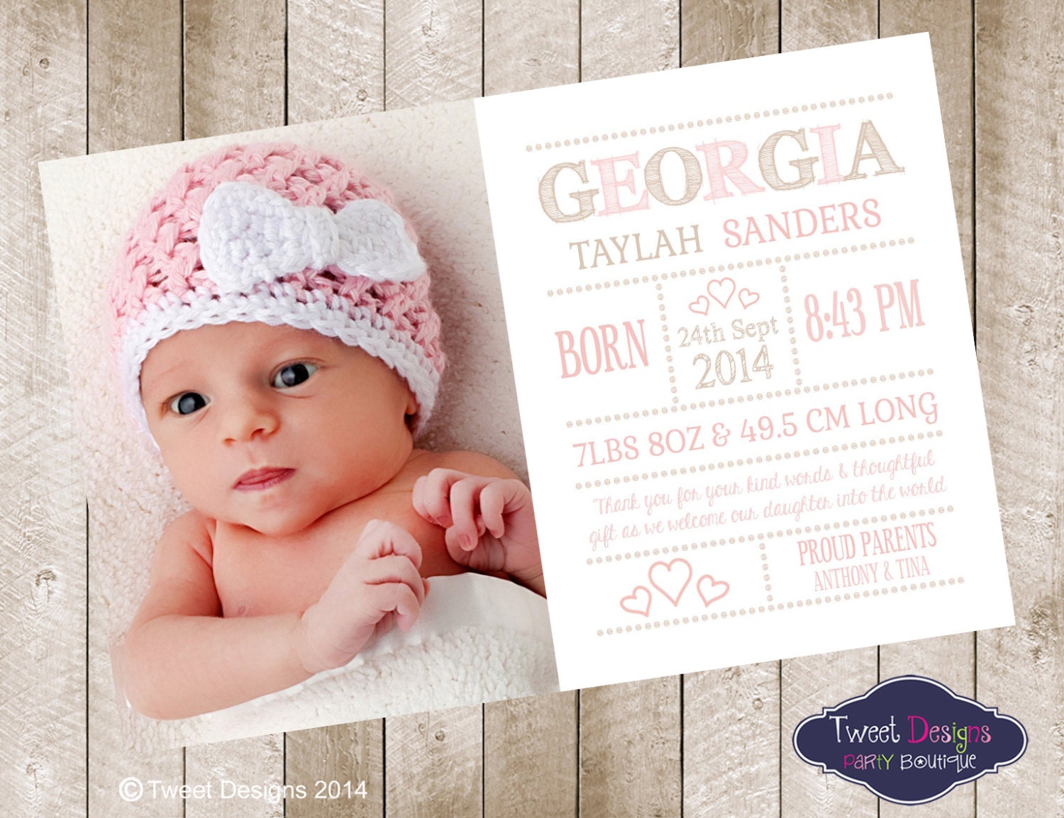 This is a photo of Terrible Free Printable Birth Announcements It is a graphic of Terrible Free Printable Birth Announcements