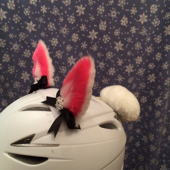 Items similar to Ski Bunny Ears for Helmets by Feisty Furs on Etsy