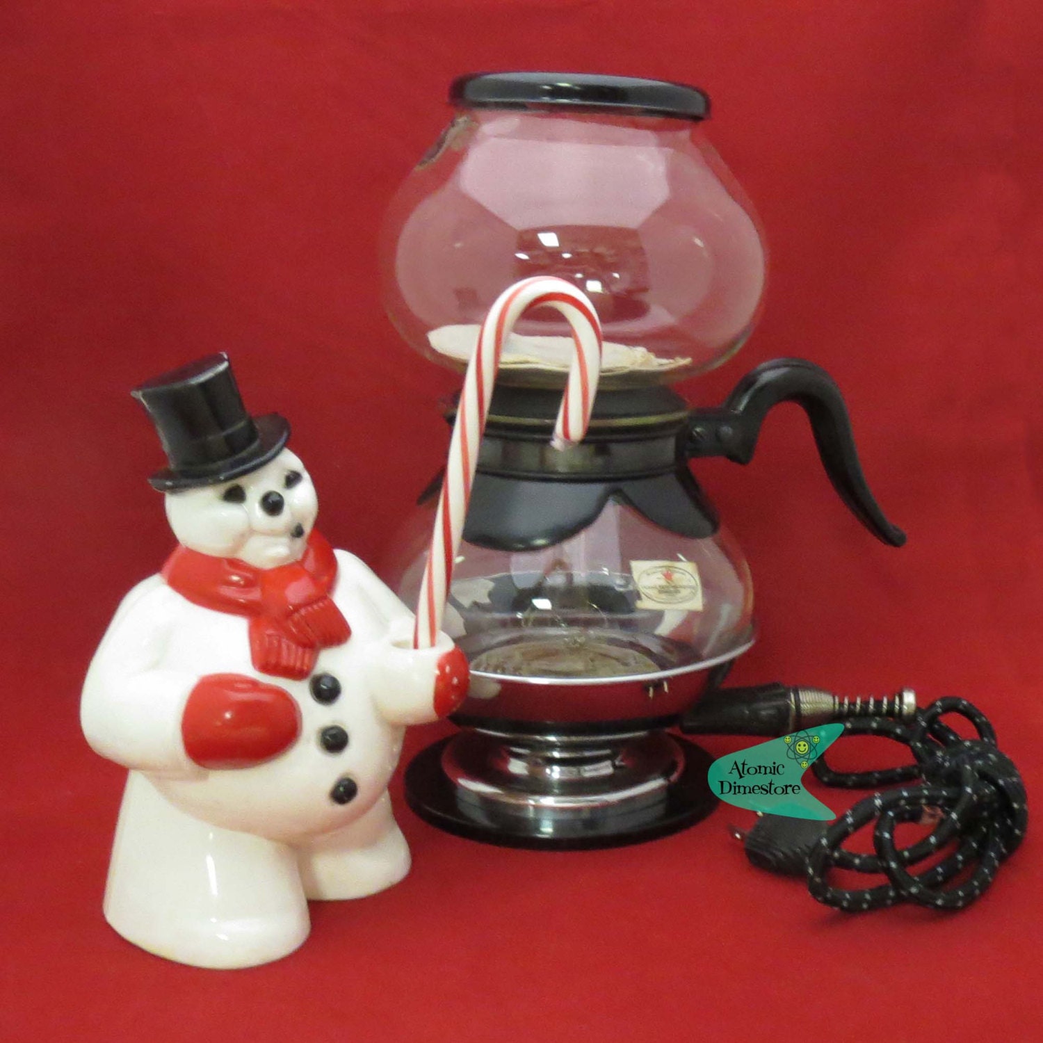 Vintage 1940s Silex vacuum coffee maker with Pyrex glass NOS