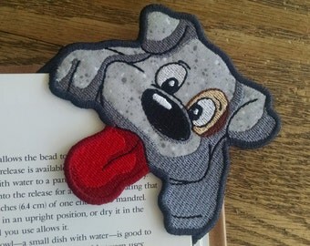Embroidered Dog Corner Bookmark