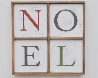 Christmas Decor, Christmas Sign, Christmas Decoration - NOEL - Christmas Gift, Holiday Decor, Wood Sign