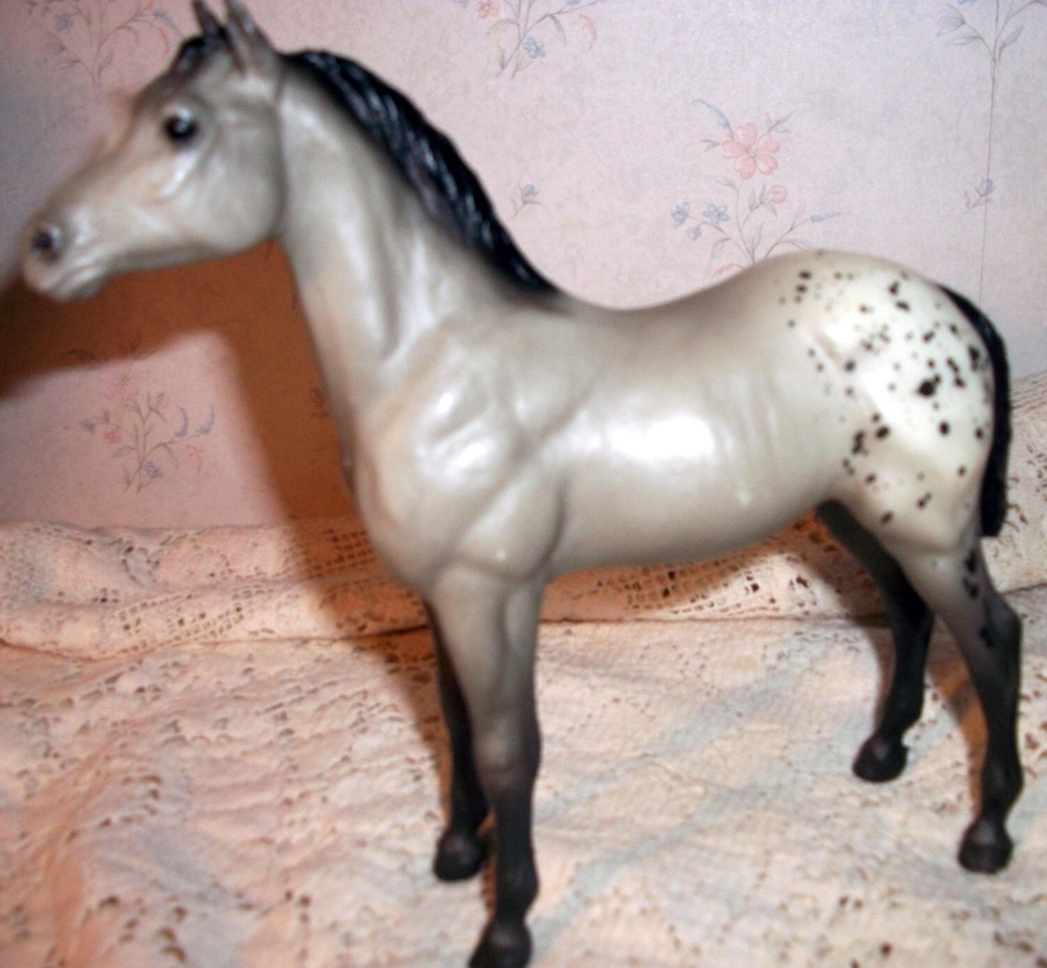 Breyer Horse Appaloosa Grey Vintage Toy Plastic Collectible