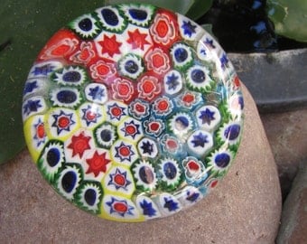 Vienitian Glass Millefiori Paper Weight