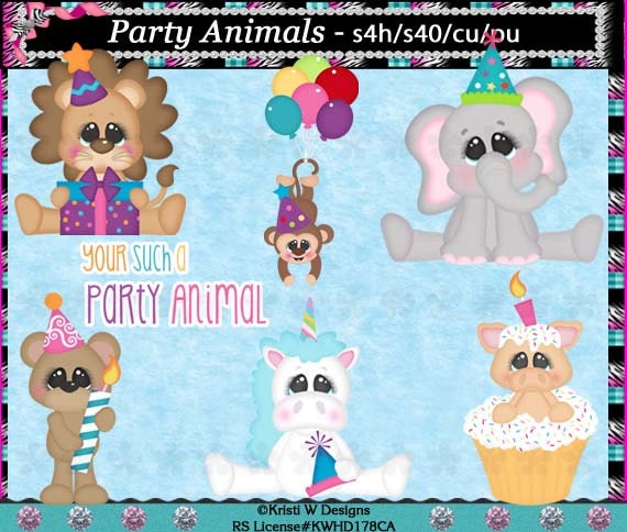 clipart party animals - photo #44