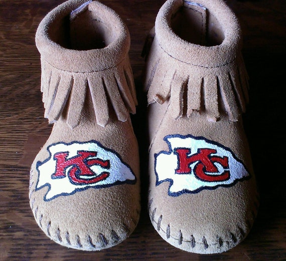Custom Painted Kansas City Chiefs Baby by FreeRangeMamaGifts