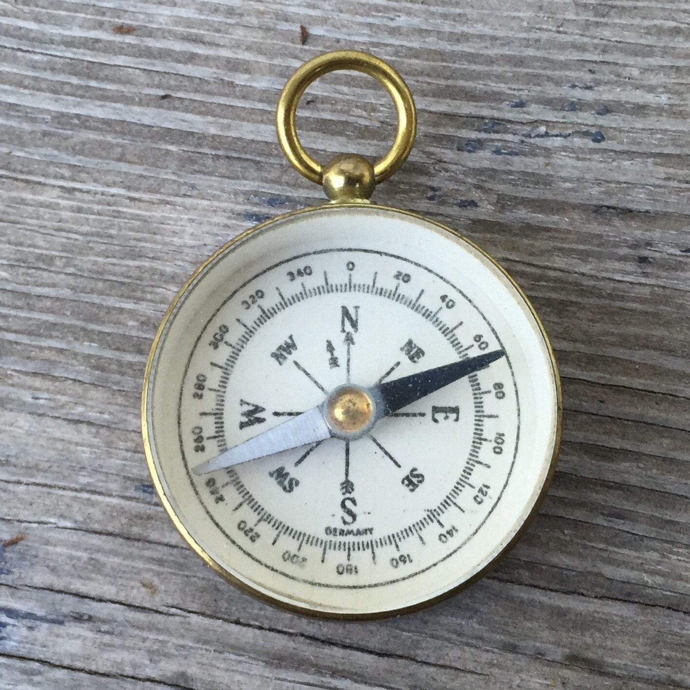 SALE antique german Compass germany by AntiqueJewelrySupply