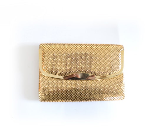 Clutch  Gold Clutch  Gold Mesh Clutch  1980s Clutch  Medium Clutch ...