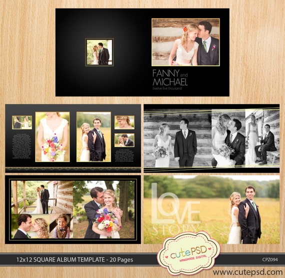 wedding album template