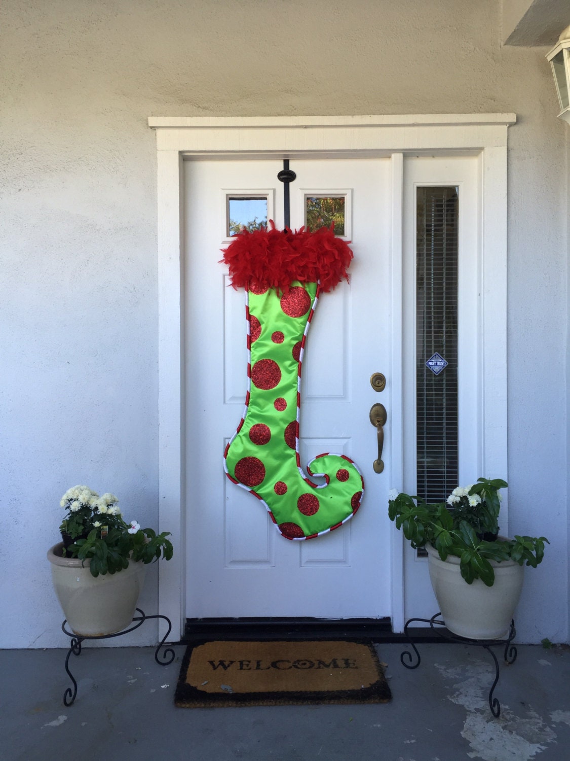 Extra LargeWhimsical Door / Wall Christmas Stocking