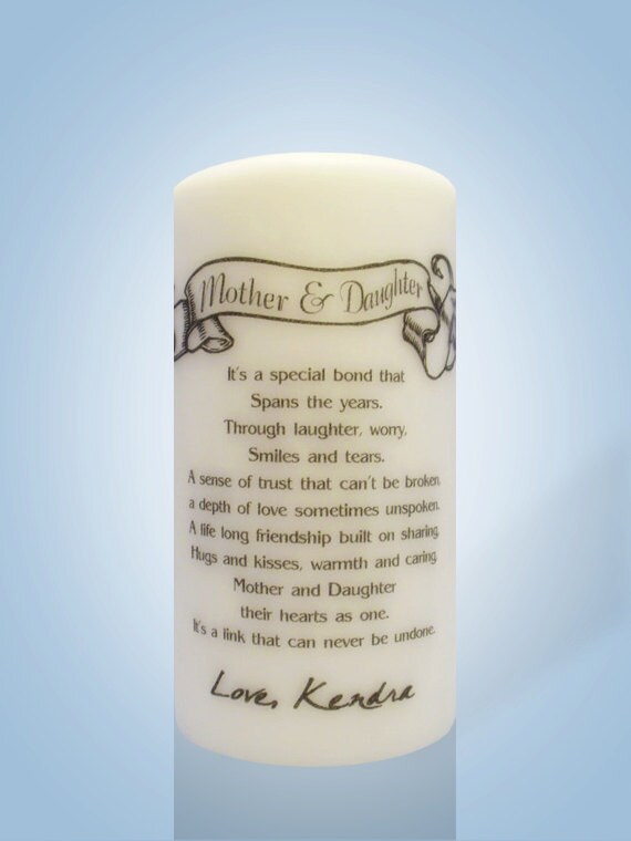 Mother and Daughter Candles