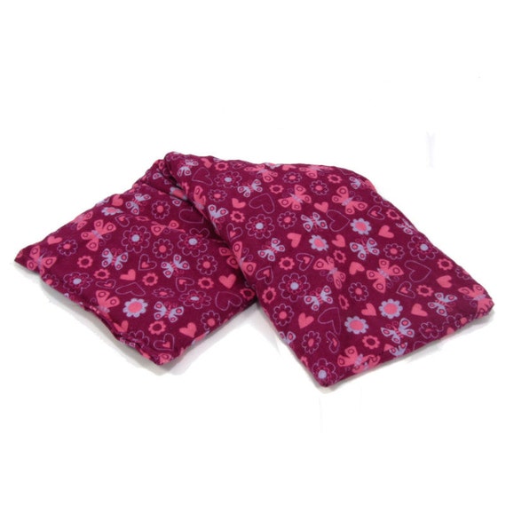 Items similar to Cherry Pit Heating Pad - Flowers & Butterflies ...