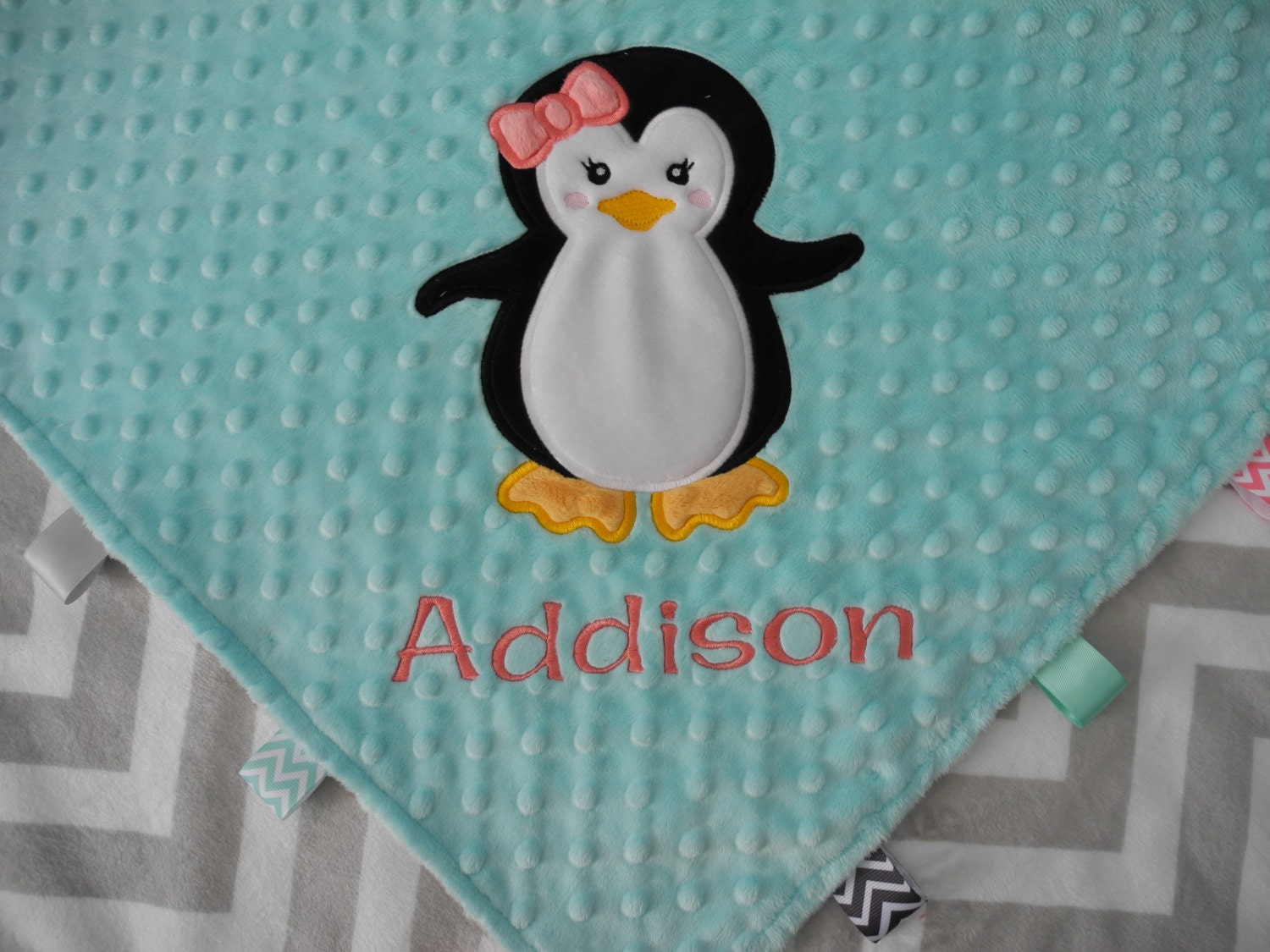 Cute Penguin Fleece Blankets On The Beds Polyester Soft ...