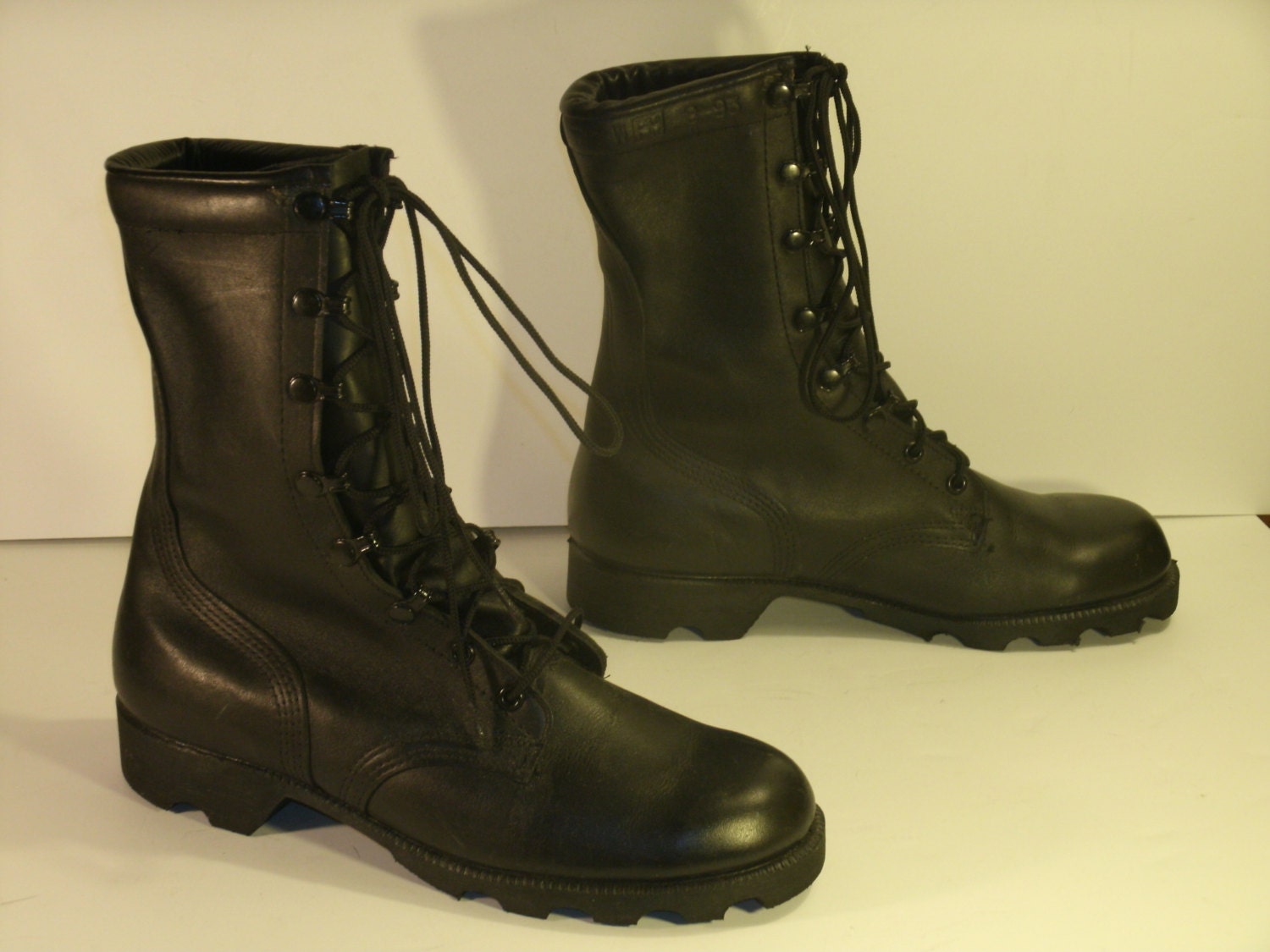 vintage leather army boots
