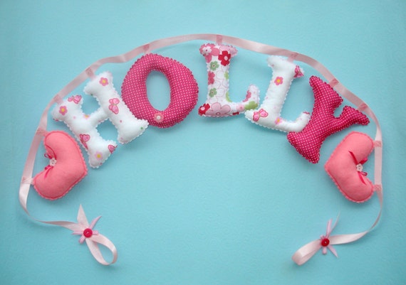 shabby chic fabric letters name banner girl s room name shabby chic fabric letters name banner girl s room name