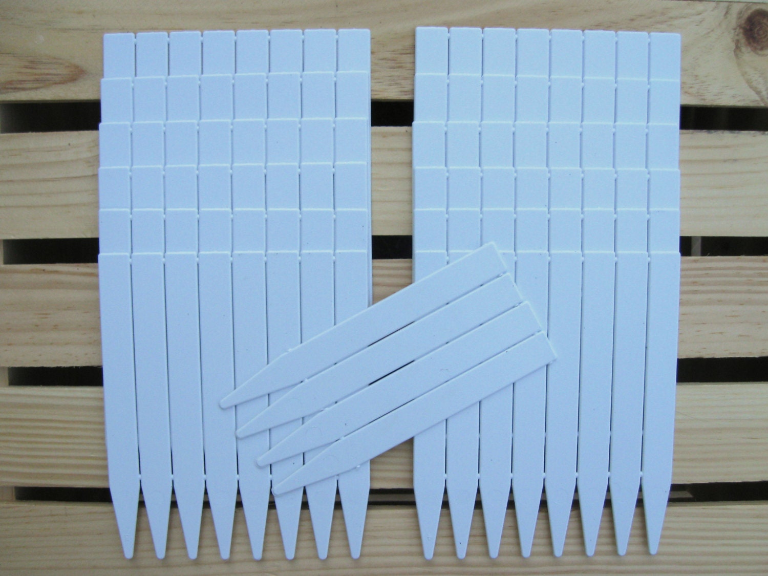 100 6 Inch White Plastic Plant Labels Plant Markers Garden