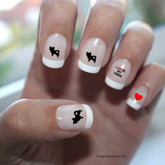 Yorkshire Terrier Love Nail Art Yorkie Nail Art Terrier