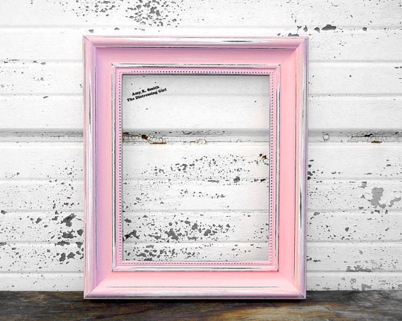 Frame Pink 8x10 Picture Frame Rustic 2 By TheDistressingGirl