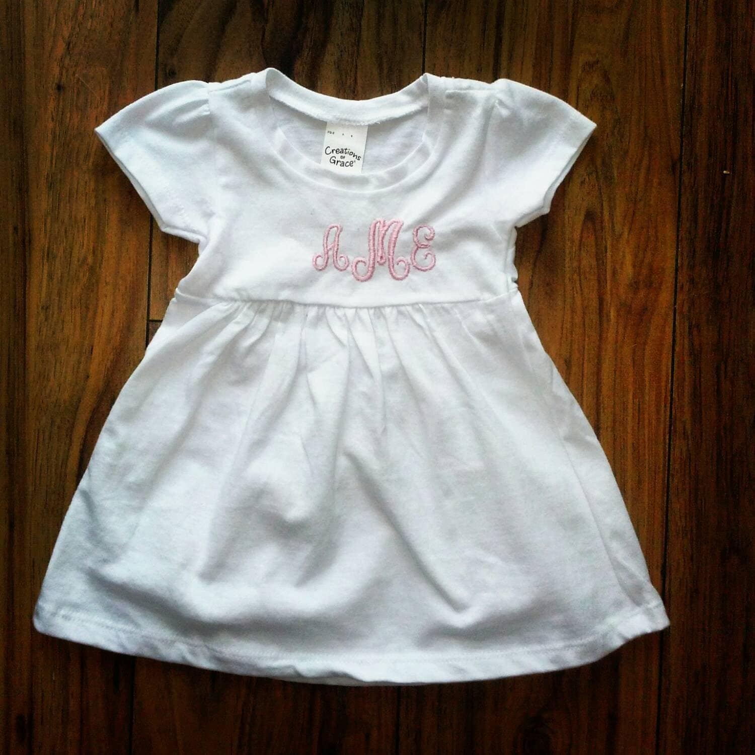 Baby girls monogrammed dress