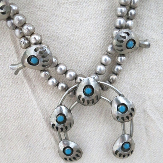 squash blossom bear claw silver turquoise by theThirstyWhale