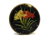 15% OFF French Sweet Tin. Vintage Lithographed Tin. Romantic French Boudoir Decor.Art Deco Trinket Dish.