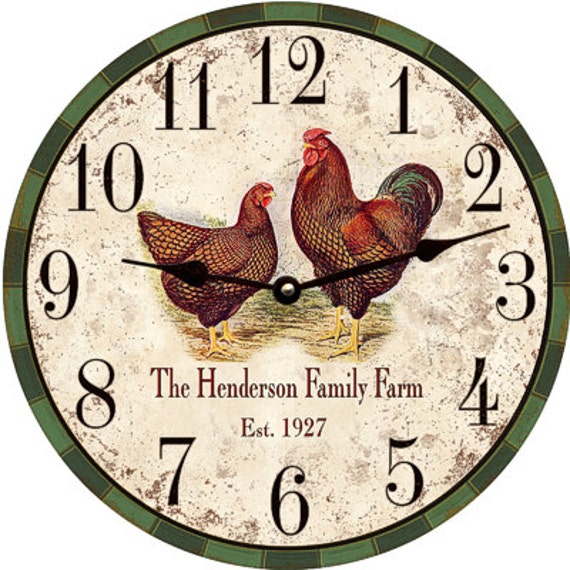 Country Clock Personalized Country Clock