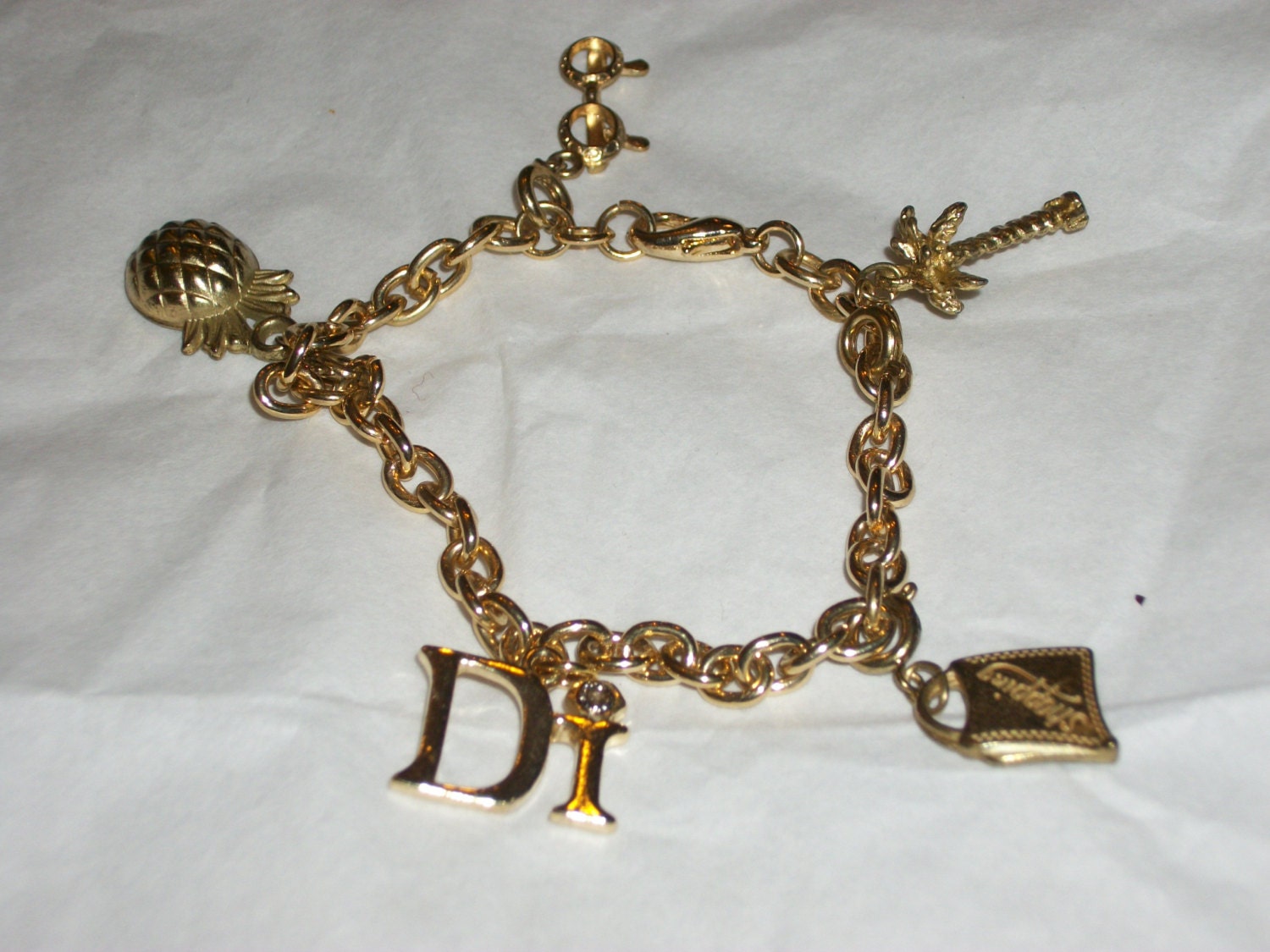 Christian Dior charm bracelet vintage dior bracelet with