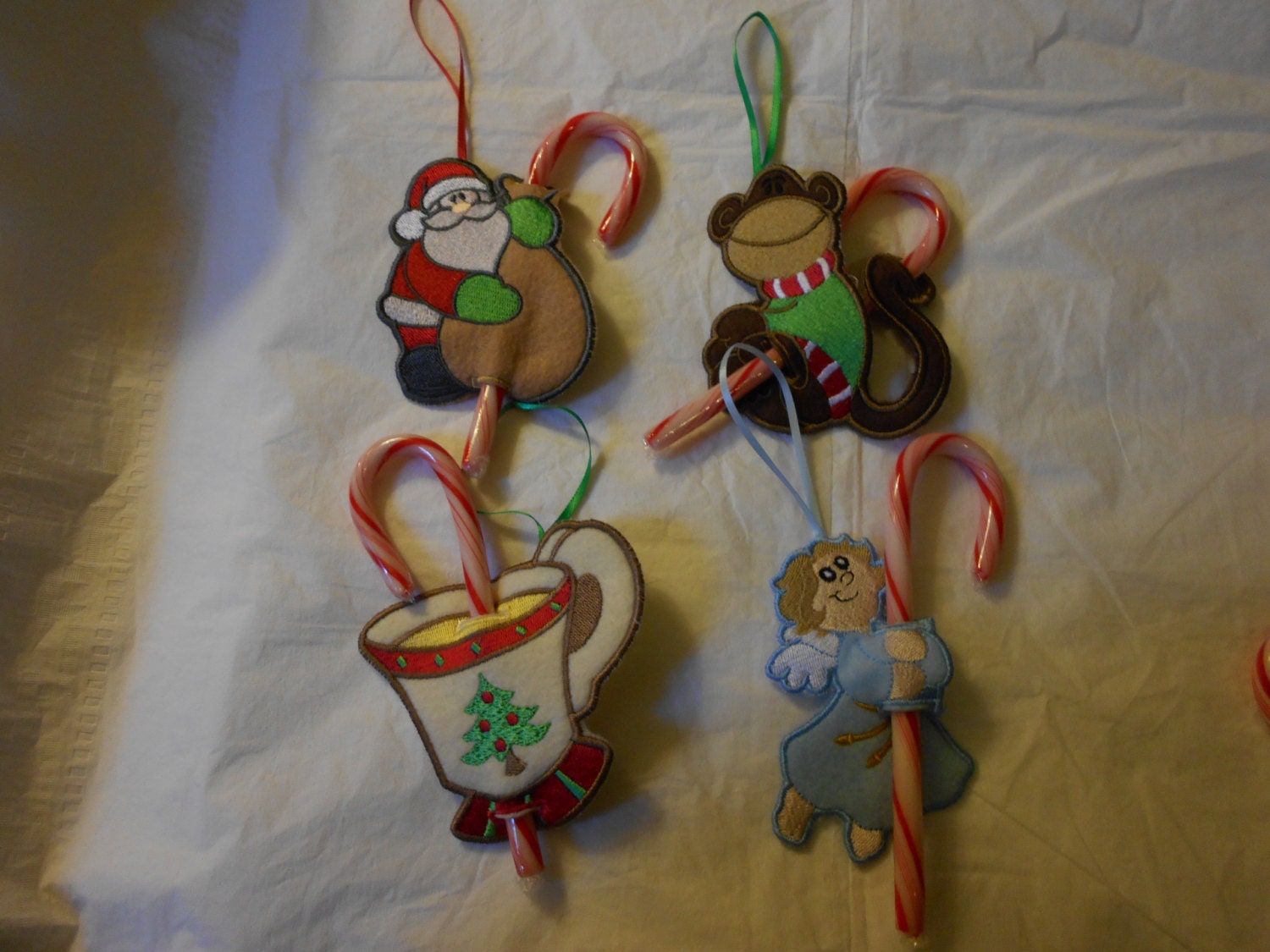 CANDY CANE HOLDERS by KARENSKRAFTY on Etsy