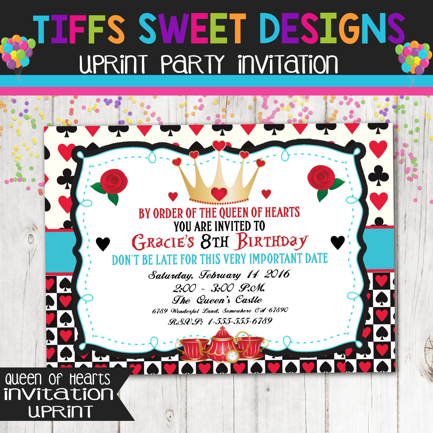 Queen Birthday Invitations 8