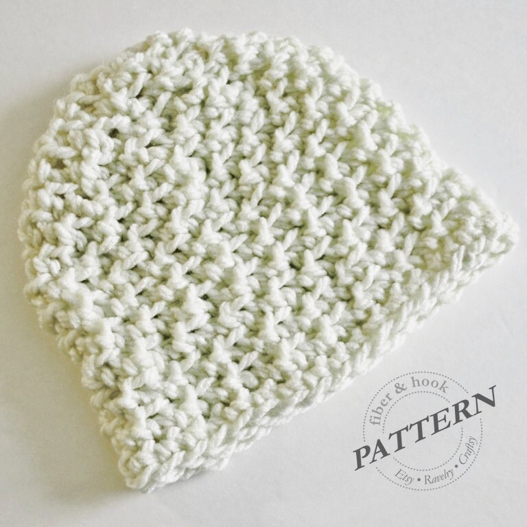 CROCHET PATTERN Chunky Beanie Pattern Crochet Beanie