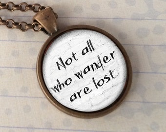 Items similar to Inspirational Frodo Baggins Quote Necklace 