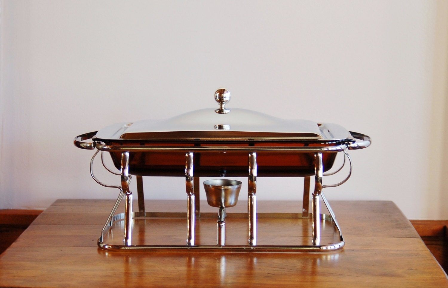 Fire King Chafing Dish Set Mid Century Anchor Hocking 2 Quart