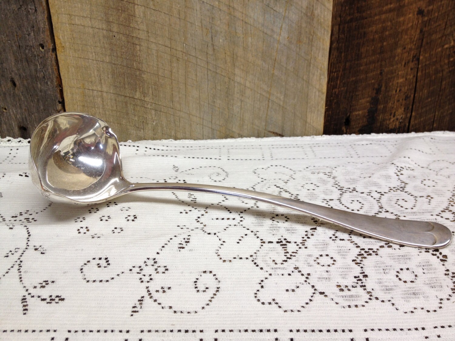 Vintage Punch Bowl Ladle, Leonard Silverplate.