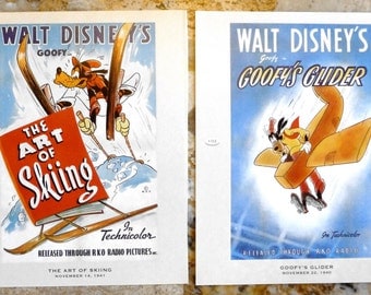 Walt Disney Pluto Poster Back to Back Posters Vintage