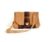 Eco Friendly Cork and Irish Wool Retro inspired Bag