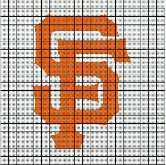 San Francisco Giants Crochet Afghan by AngelicCrochetDesign