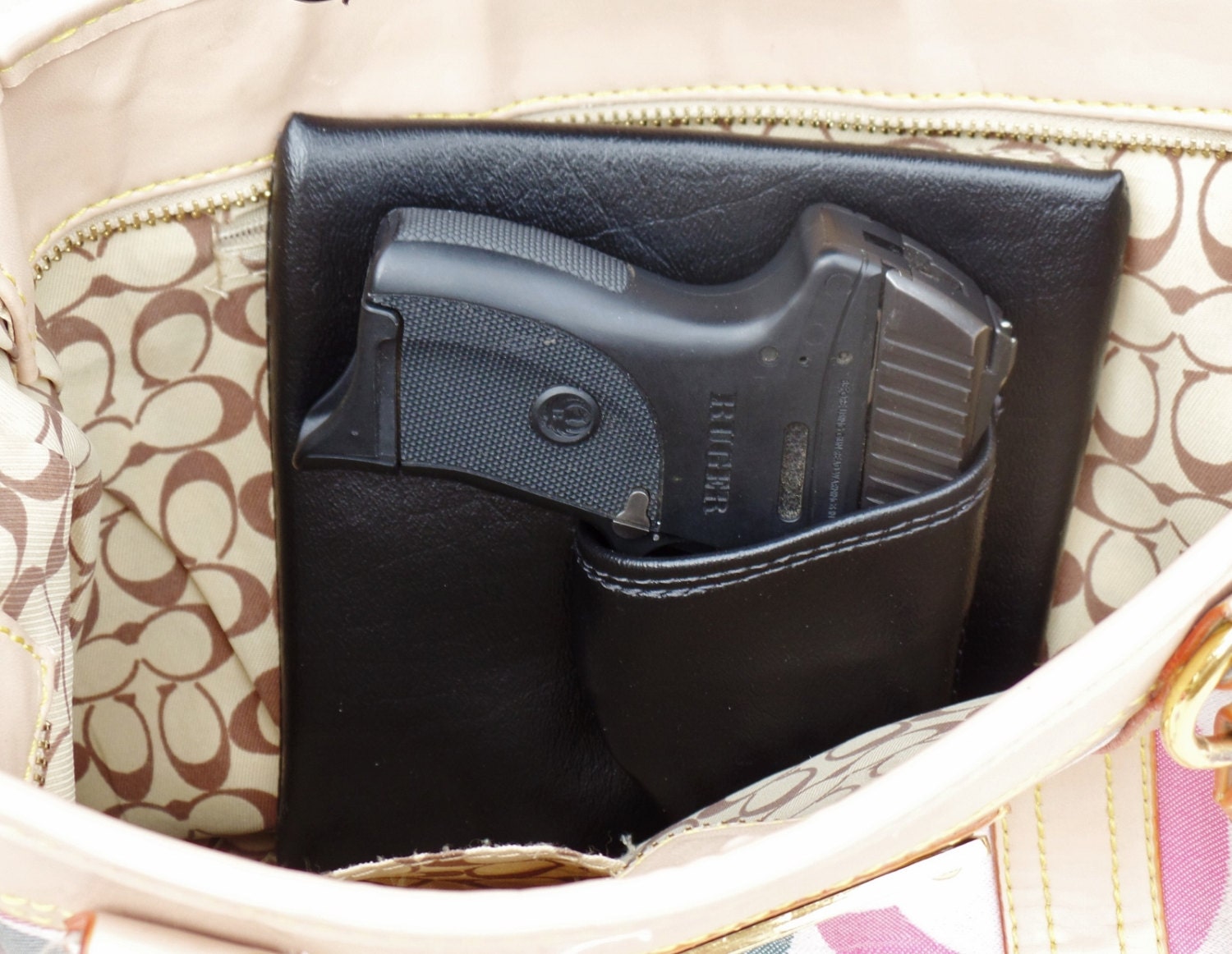 Small Auto Purse Holster Black Concealed Carry LC9 Solo Nano