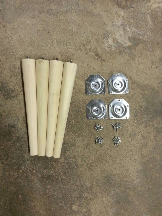 DIY Mid Century Table Leg Kit. Includes 4 by FlintAlleyFurniture