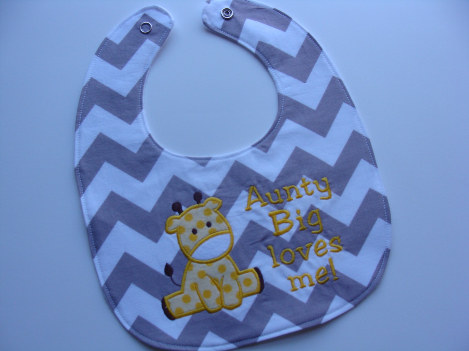 Personalized baby bib with your custom message by TheseLittleOnes
