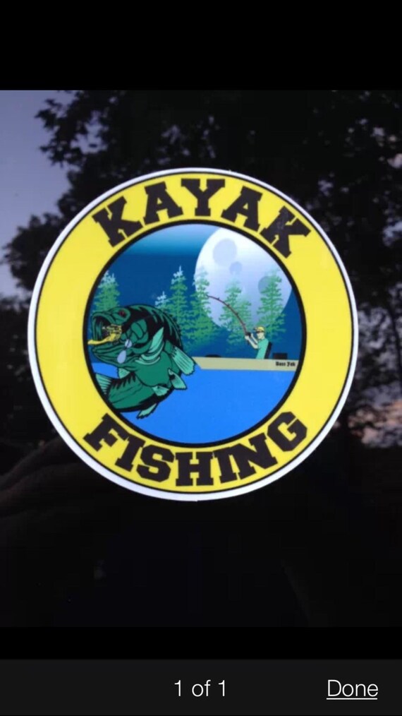 Kayak Fishing Color Decal